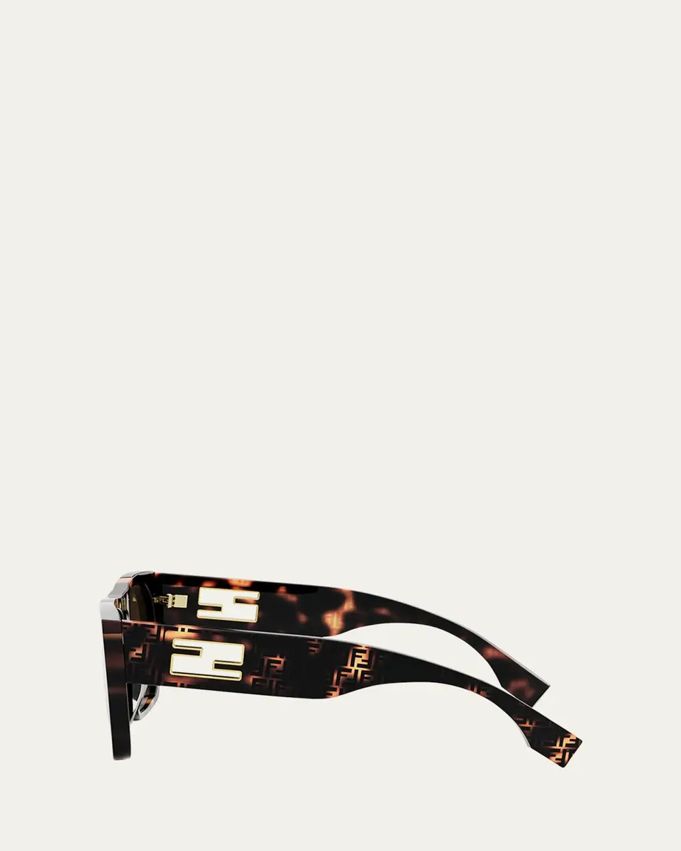 Fendi Baguette Acetate Shields Sunglasses | Thumbnail 3 Fendi Baguette Acetate Shields Sunglasses | Thumbnail 3