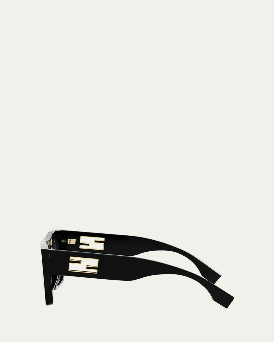 Fendi Baguette Acetate Shields Sunglasses | Thumbnail 6 Fendi Baguette Acetate Shields Sunglasses | Thumbnail 6