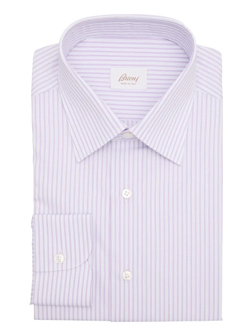Men's Cotton Stripe Dress Shirt