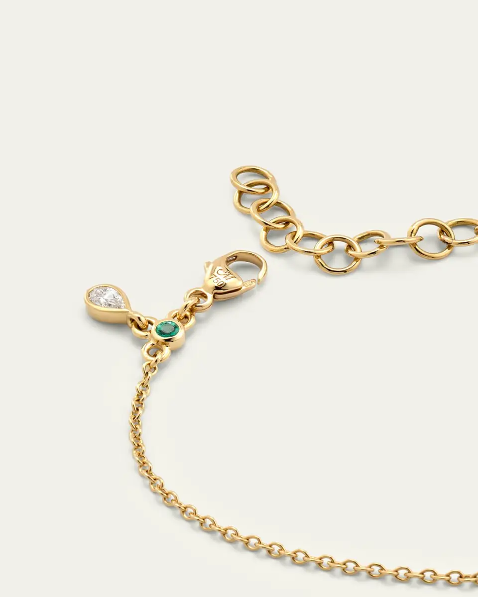 MONICA RICH KOSANN 18K Yellow Gold Tennis Bracelet with Blue Sapphires | Thumbnail 4 MONICA RICH KOSANN 18K Yellow Gold Tennis Bracelet with Blue Sapphires | Thumbnail 4
