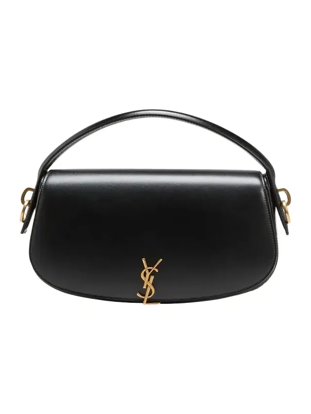 Saint Laurent Voltaire YSL Flap Top-Handle Bag in Leather