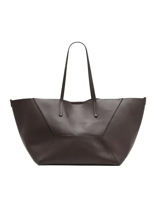 BC Duo Geometric Monili Leather Tote Bag BC Duo Geometric Monili Leather Tote Bag