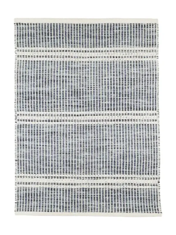 Annie Selke Malta Blue Handwoven Rug, 6' x 9'