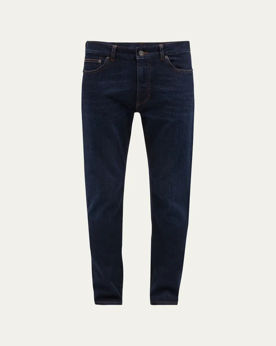 ZEGNA Men's 5-Pocket Dark Wash Denim Jeans | Thumbnail 7 ZEGNA Men's 5-Pocket Dark Wash Denim Jeans | Thumbnail 7