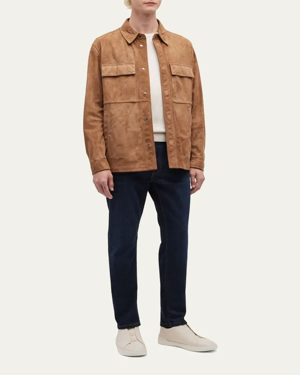 ZEGNA Men's 5-Pocket Dark Wash Denim Jeans | Thumbnail 8 ZEGNA Men's 5-Pocket Dark Wash Denim Jeans | Thumbnail 8