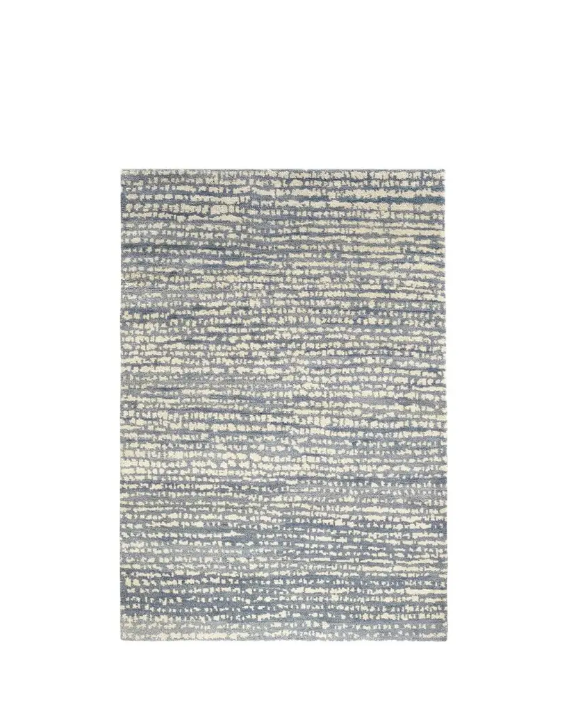 Annie Selke Shepherd Pewter Blue Hand-Knotted Rug, 3'x 5' | Image 1 Annie Selke Shepherd Pewter Blue Hand-Knotted Rug, 3'x 5' | Image 1
