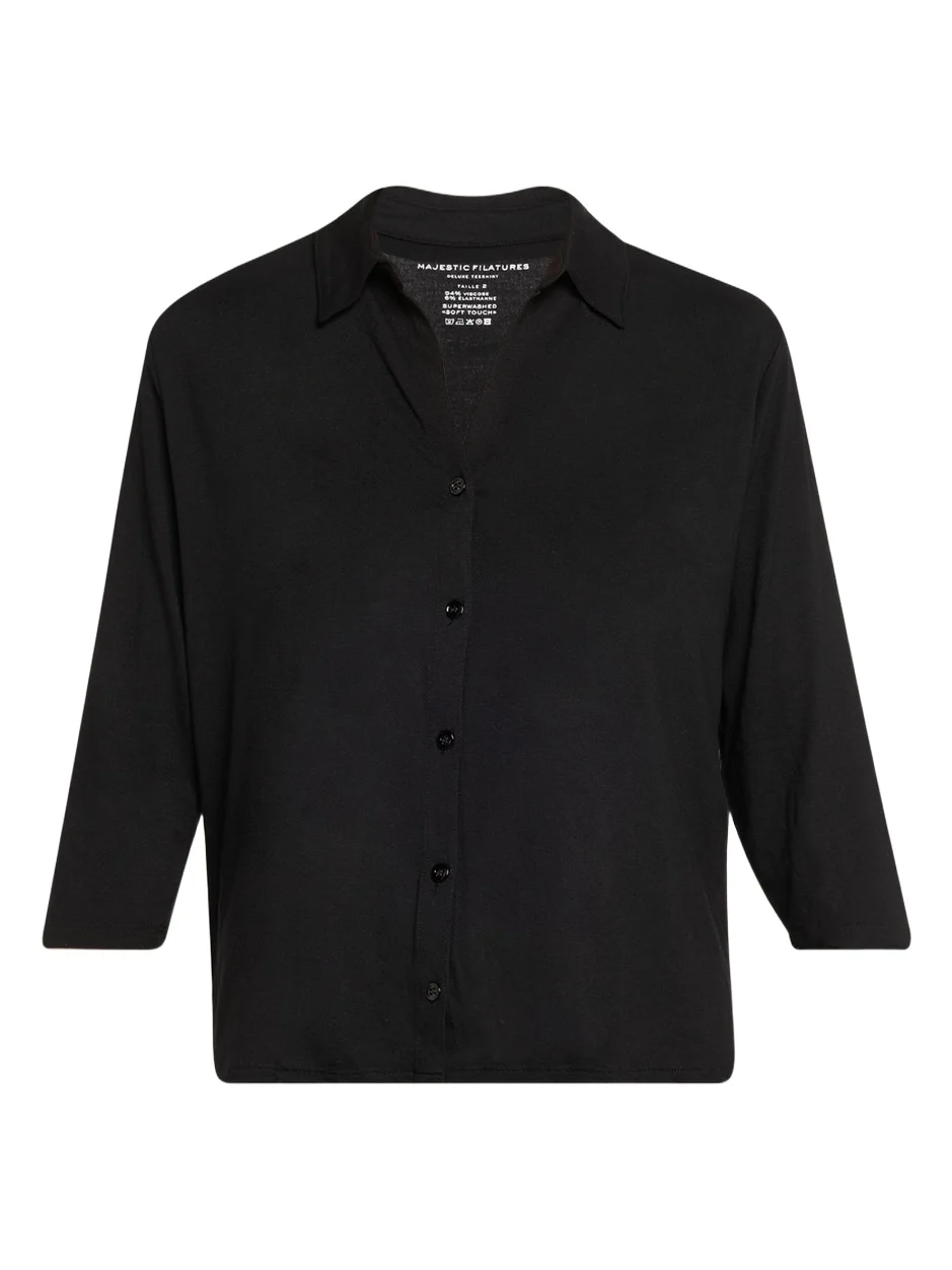 Soft Touch Semi-Relaxed Button-Front Shirt Soft Touch Semi-Relaxed Button-Front Shirt