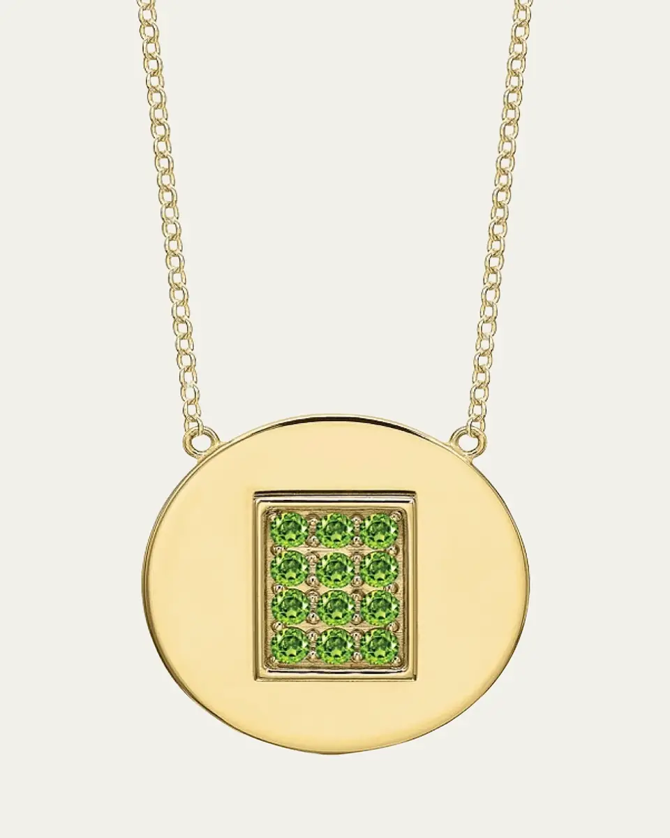 Tracee Nichols 14K Gold Peridot Birthstone Necklace | Thumbnail 2