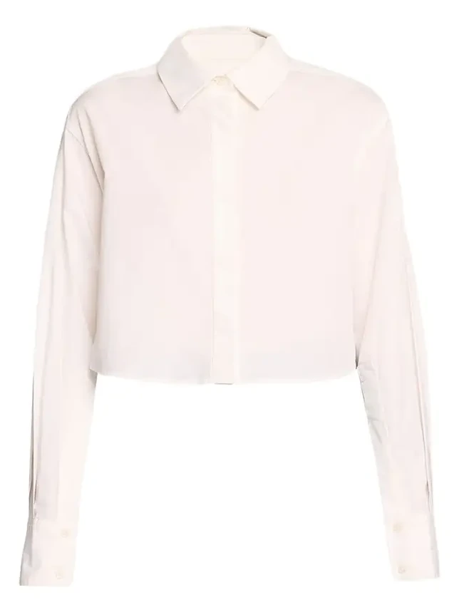 Renata Cropped Button-Front Shirt Renata Cropped Button-Front Shirt