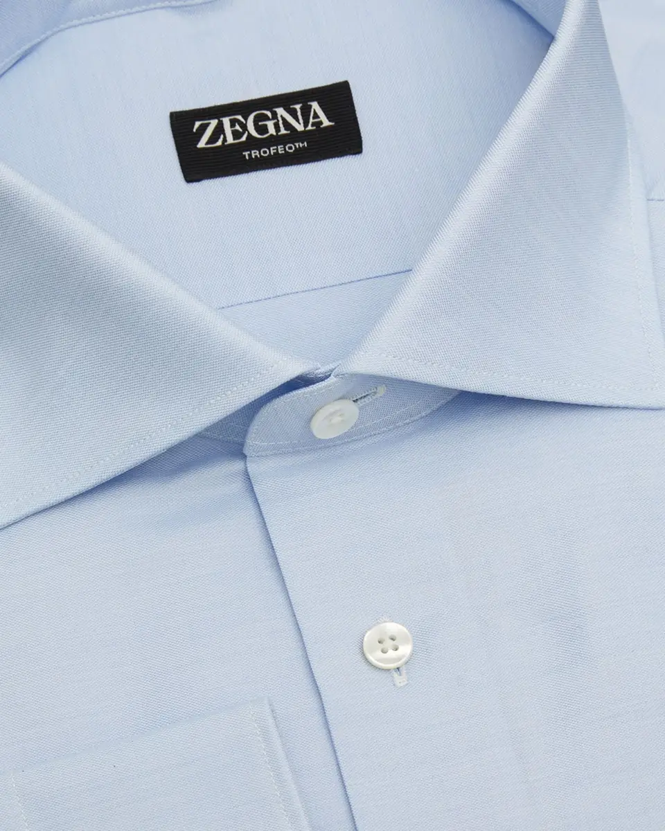 Zegna Men's Trofeo Cotton Dress Shirt | Thumbnail 3 Zegna Men's Trofeo Cotton Dress Shirt | Thumbnail 3
