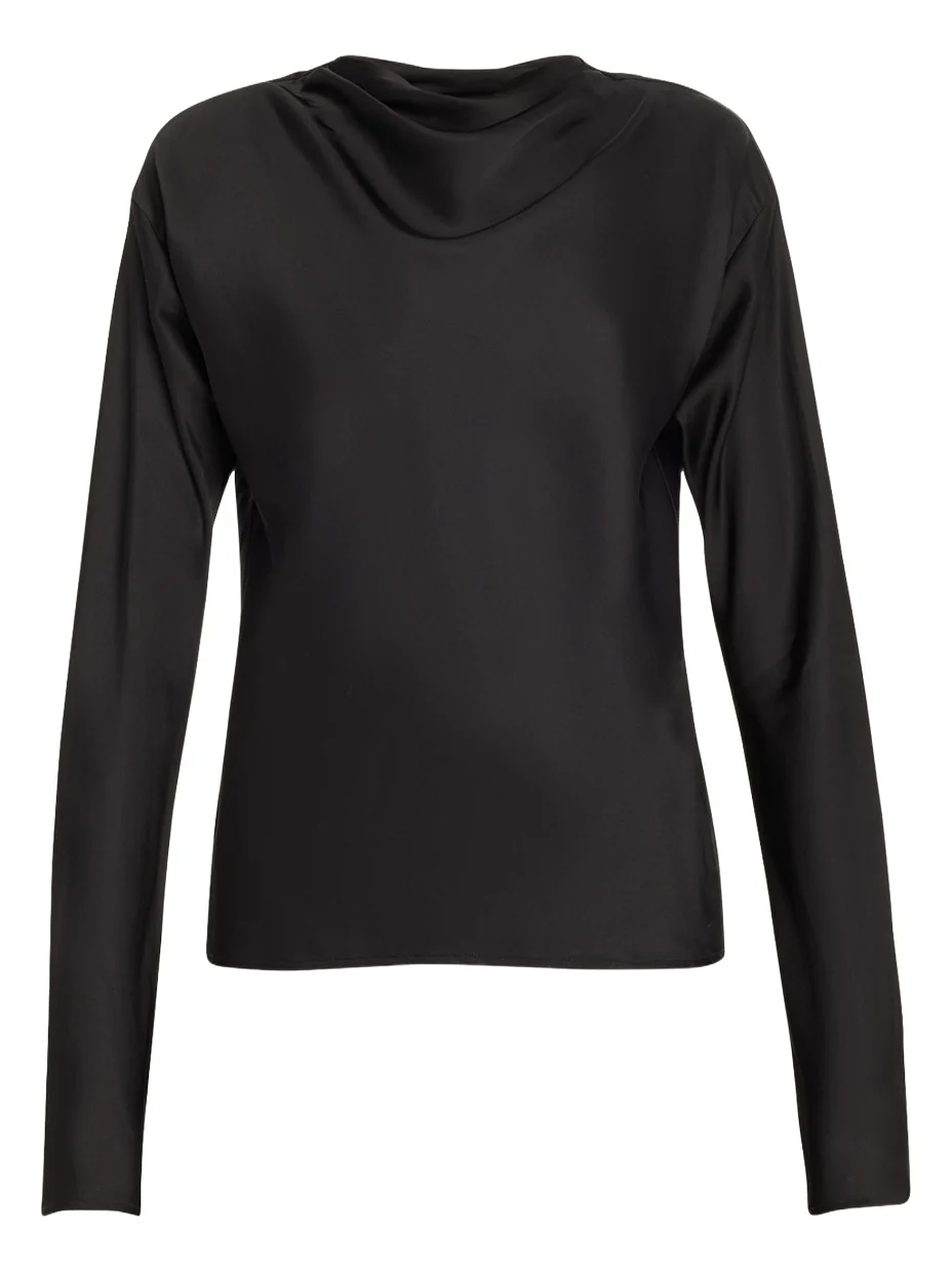 A.L.C. Georgia Cowl-Neck Cutout Top