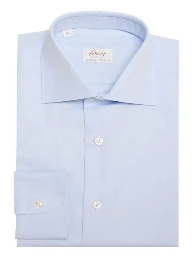 Men's Sea Island Cotton Herringbone Dress Shirt Men's Sea Island Cotton Herringbone Dress Shirt