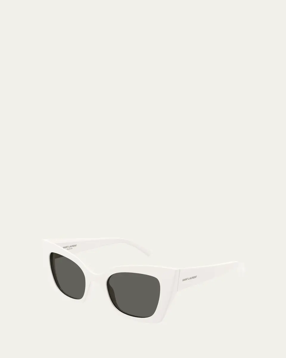 Saint Laurent Fashion Show Bio Nylon Cat-Eye Sunglasses | Thumbnail 2