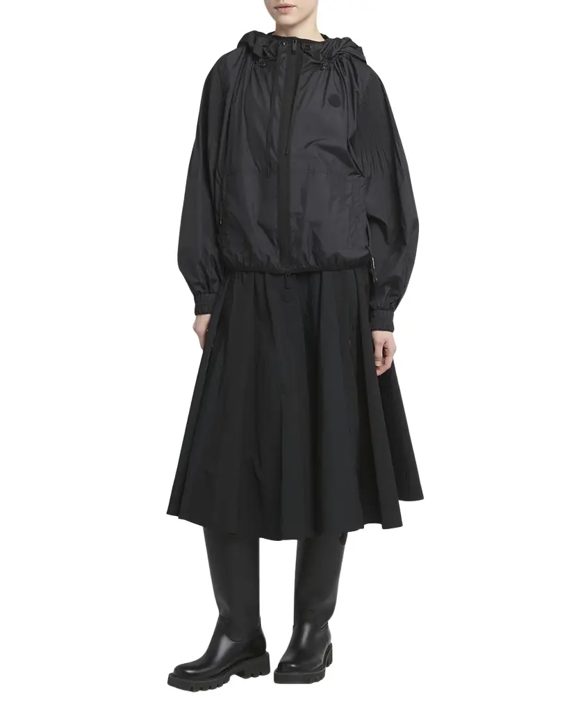 Moncler Auxonne Matte Hooded Windbreaker Jacket | Image 1 Moncler Auxonne Matte Hooded Windbreaker Jacket | Image 1