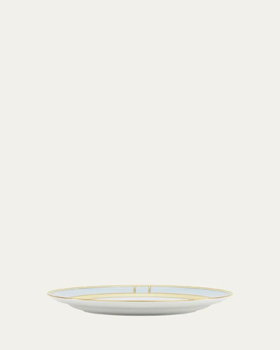 GINORI 1735 Diva Colonna Flat Plate, Celeste | Thumbnail 3
