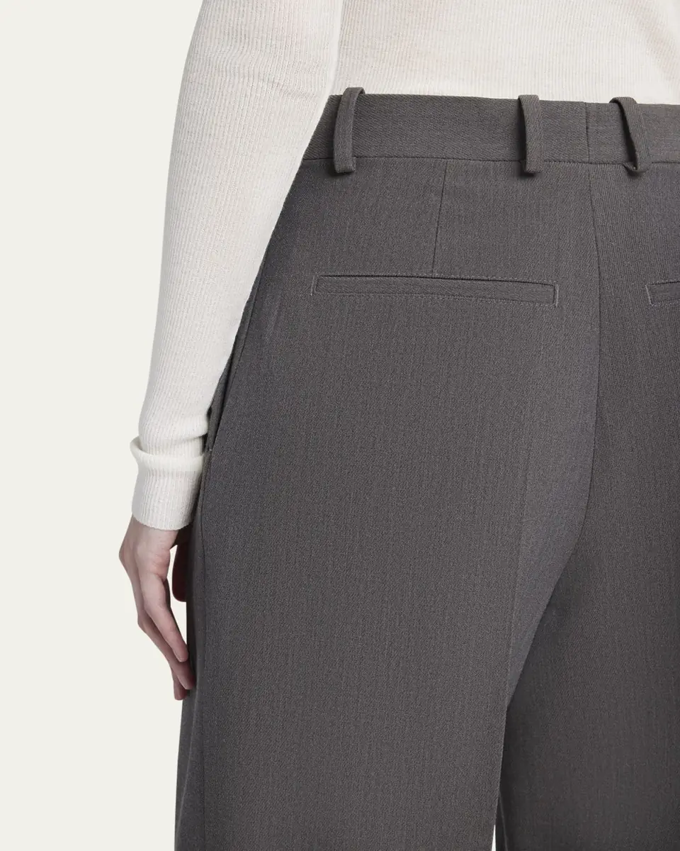 Bottega Veneta Tapered Wool Stretch Tricotine Trousers | Thumbnail 5