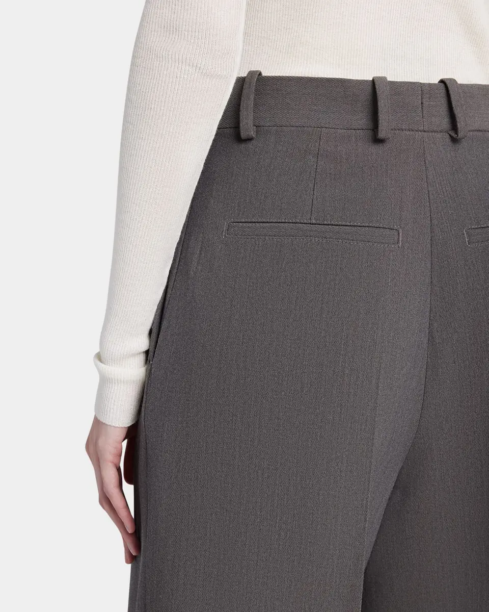 Bottega Veneta Tapered Wool Stretch Tricotine Trousers | Thumbnail 9