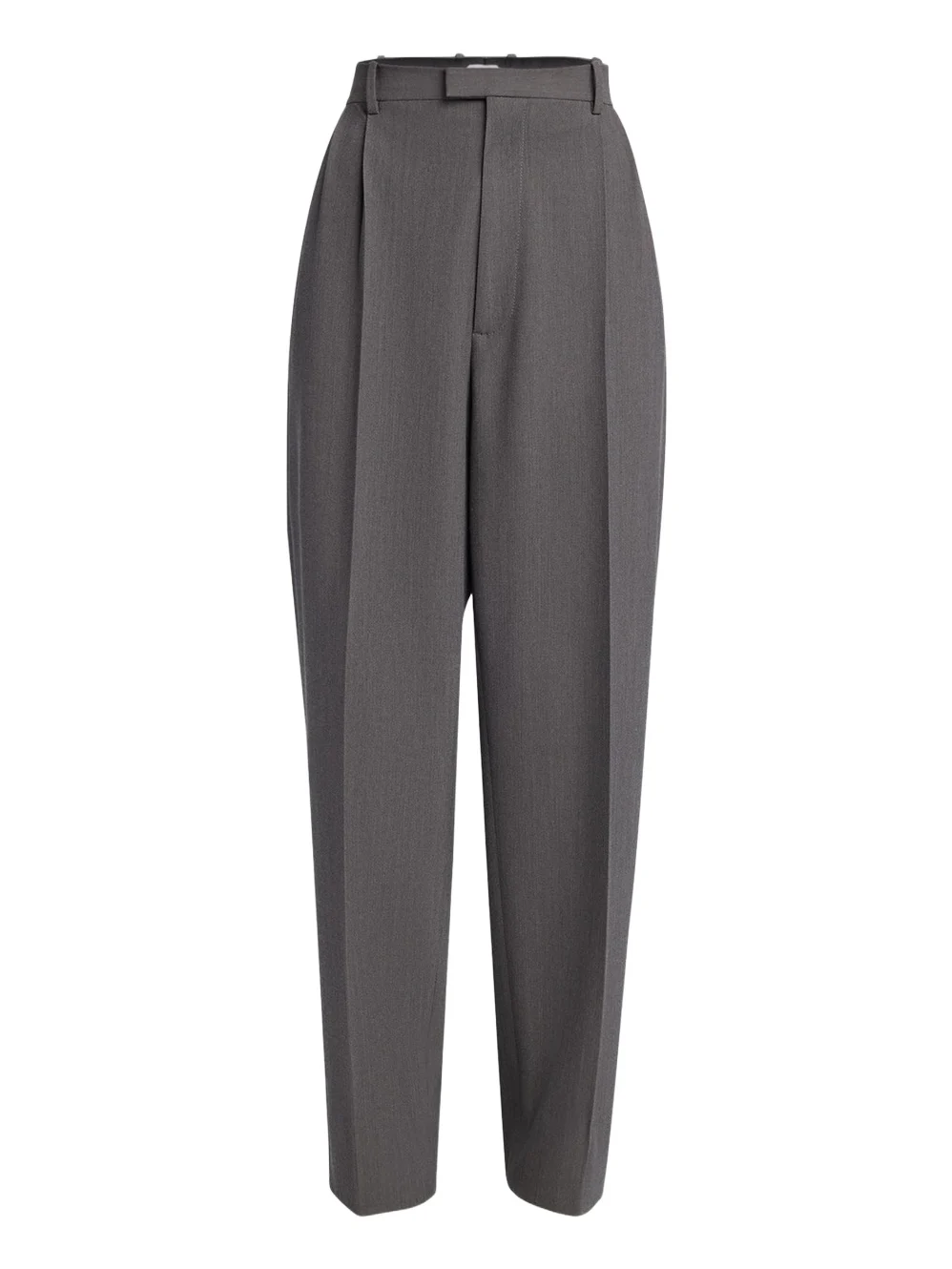 Tapered Wool Stretch Tricotine Trousers