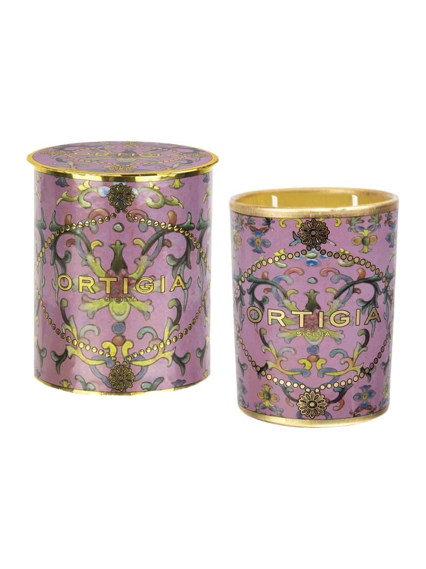 ORTIGIA Aragona Medium Decorated Candle, 13.4 oz.