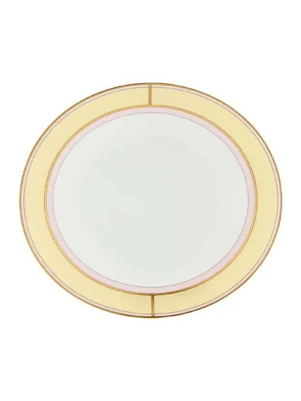 GINORI 1735 Diva Colonna Soup Plate, Giallo