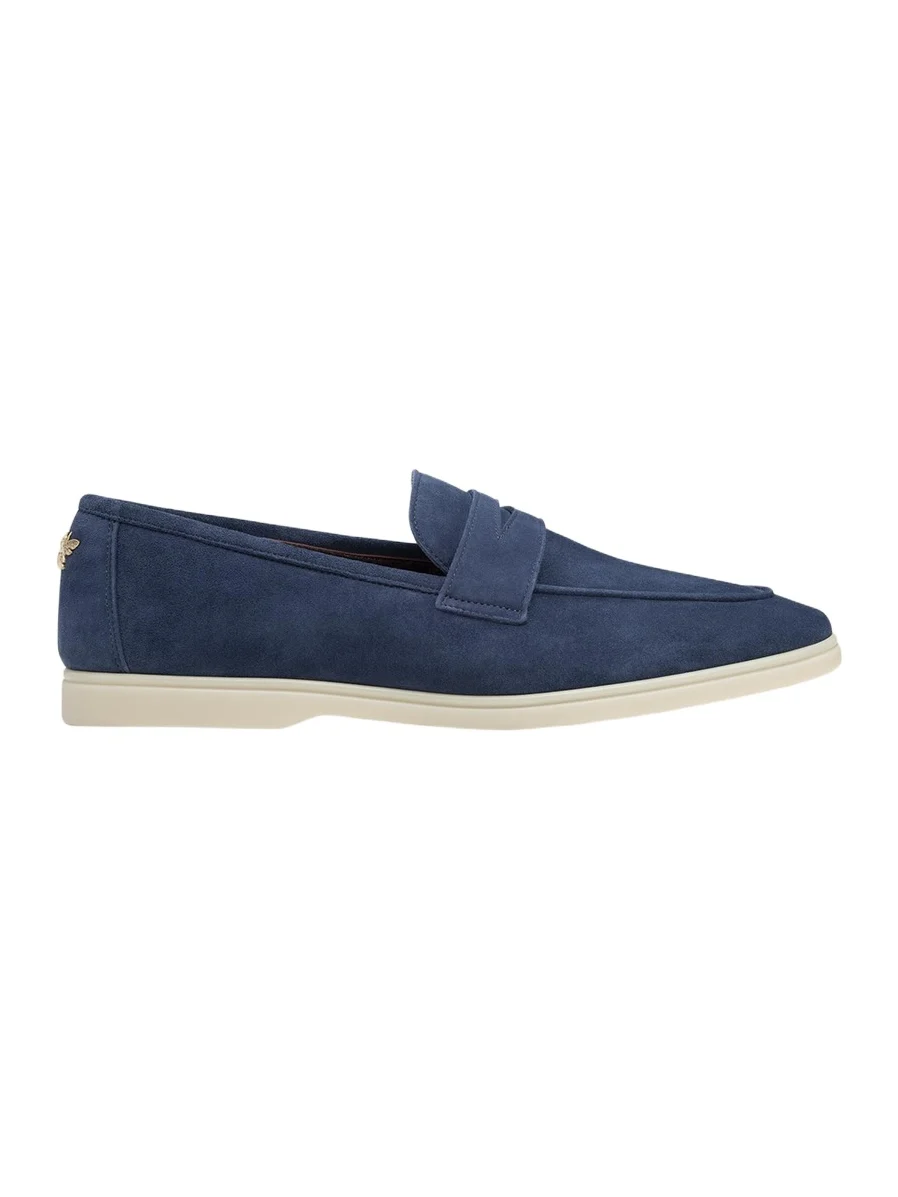 Sporty Suede Penny Loafers