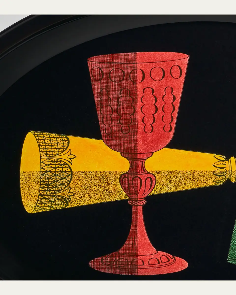 FORNASETTI Bicchieri Oval Tray | Thumbnail 7 FORNASETTI Bicchieri Oval Tray | Thumbnail 7