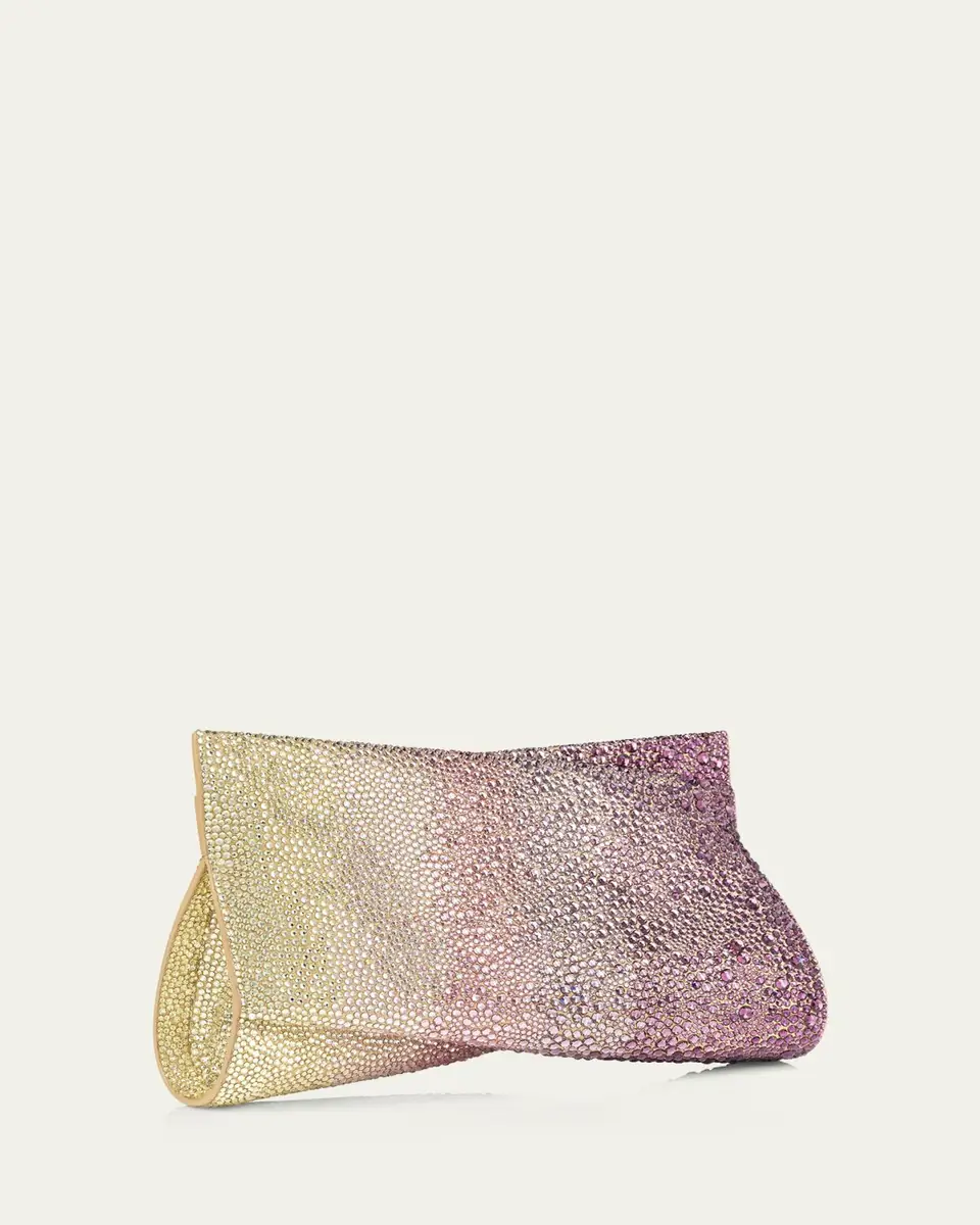 Christian Louboutin Loubitwist Small Strass Suede Clutch Bag | Thumbnail 2 Christian Louboutin Loubitwist Small Strass Suede Clutch Bag | Thumbnail 2