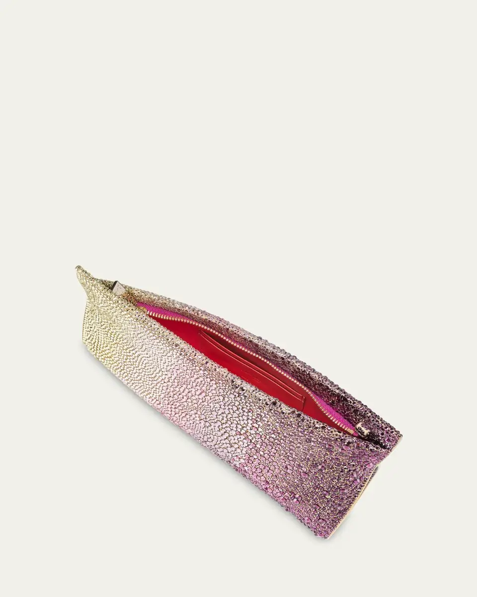 Christian Louboutin Loubitwist Small Strass Suede Clutch Bag | Thumbnail 3 Christian Louboutin Loubitwist Small Strass Suede Clutch Bag | Thumbnail 3