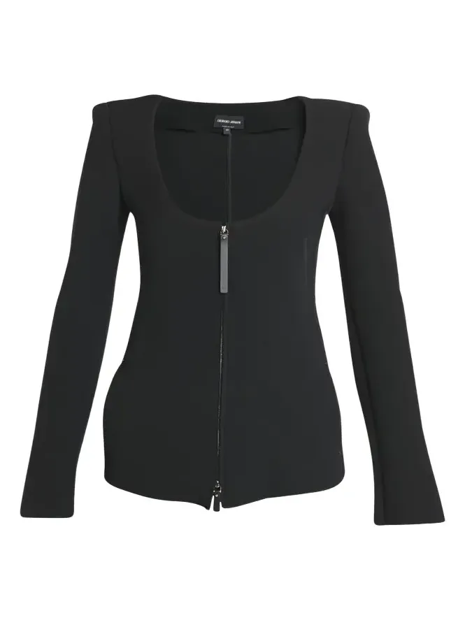 Double-Jersey Virgin Wool Zip Jacket
