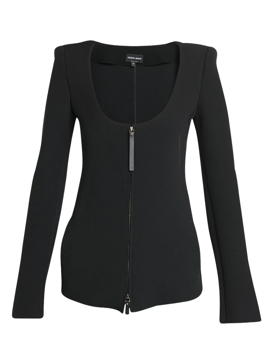 Double-Jersey Virgin Wool Zip Jacket Double-Jersey Virgin Wool Zip Jacket