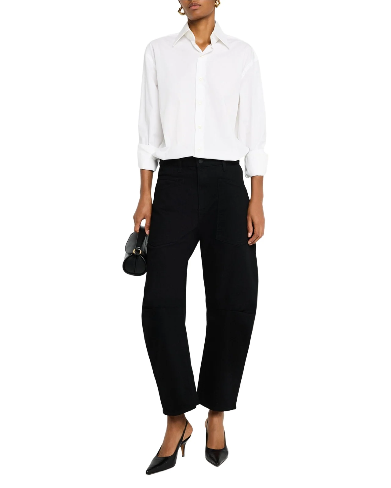 Shon Curved Denim Pants Shon Curved Denim Pants