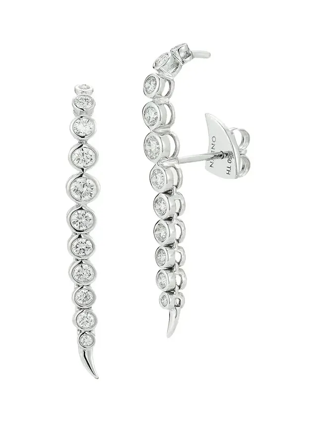 River Earrings with Diamonds River Earrings with Diamonds
