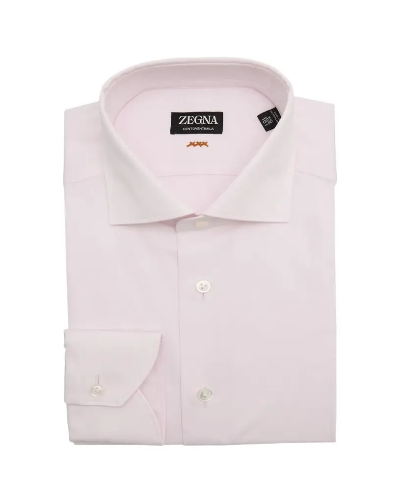 ZEGNA Men's XXX Micro-Stripe Couture Dress Shirt | Image 1 ZEGNA Men's XXX Micro-Stripe Couture Dress Shirt | Image 1
