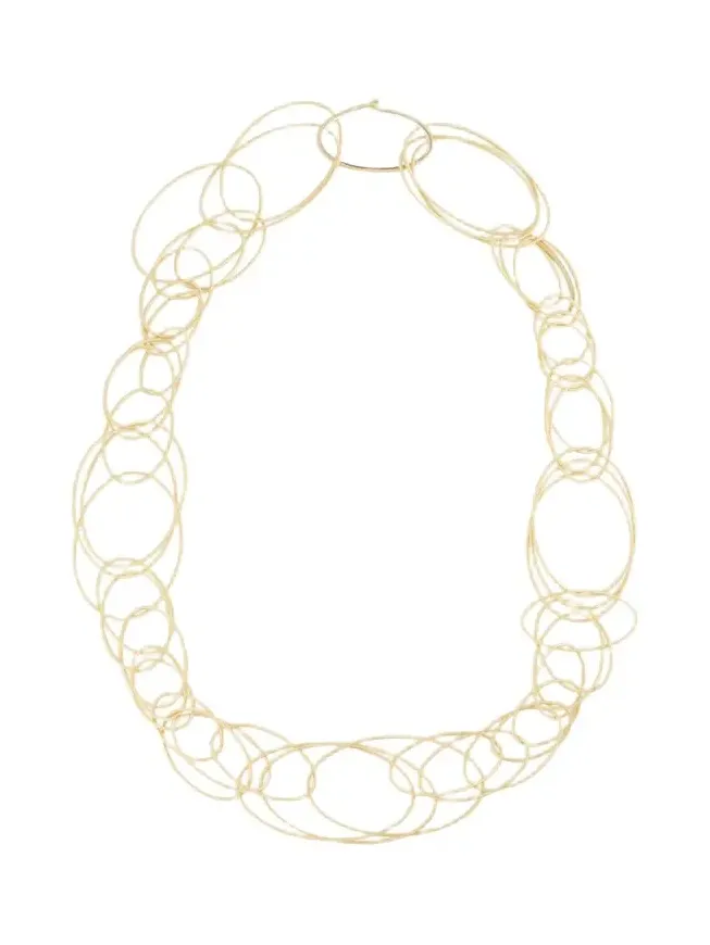 Hawaii 18K Yellow Gold Oval Link Necklace Hawaii 18K Yellow Gold Oval Link Necklace