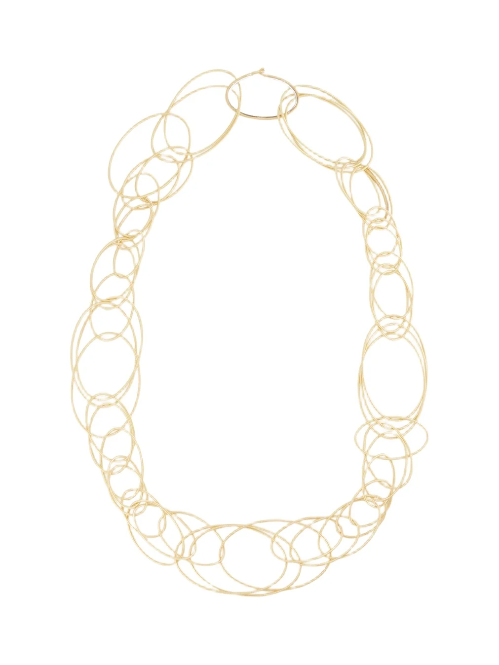 Hawaii 18K Yellow Gold Oval Link Necklace Hawaii 18K Yellow Gold Oval Link Necklace