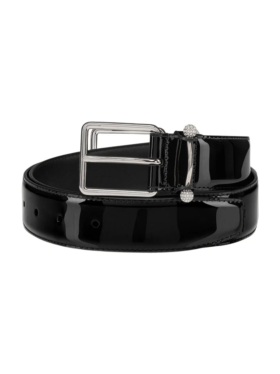 Men's Chambeliss Night Strass Patent Leather Belt