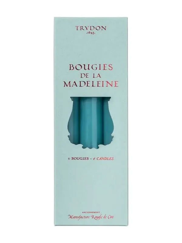 TRUDON Madeleine Aqua Taper Candles, Set of 6