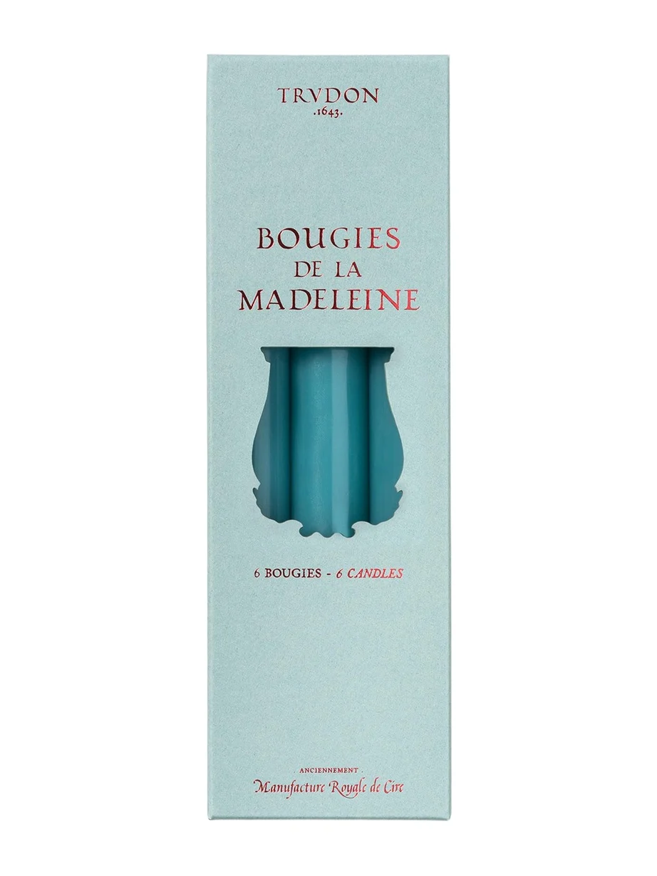 TRUDON Madeleine Aqua Taper Candles, Set of 6