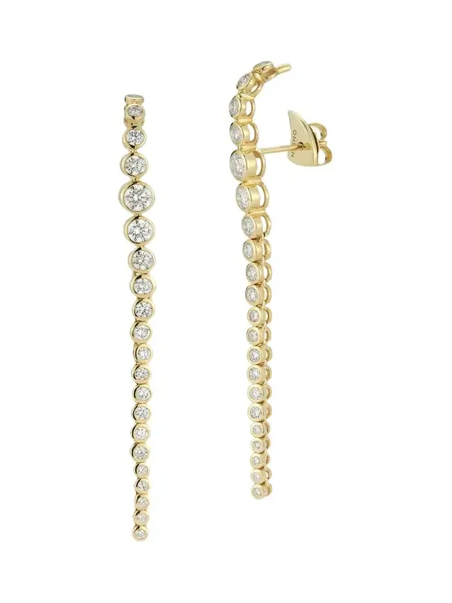 Grand River Earrings with Diamonds Grand River Earrings with Diamonds