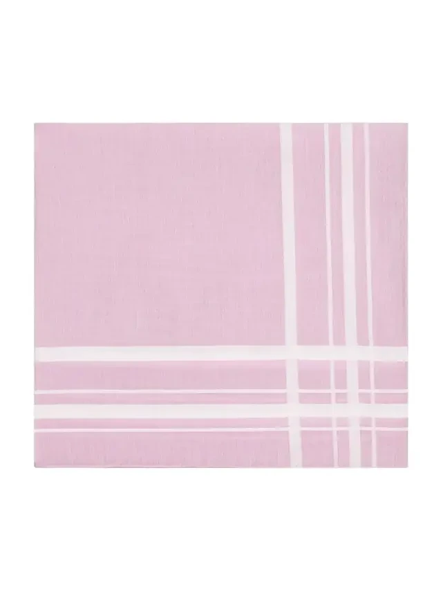 Men's Sonata Satin Check Cotton Pocket Square