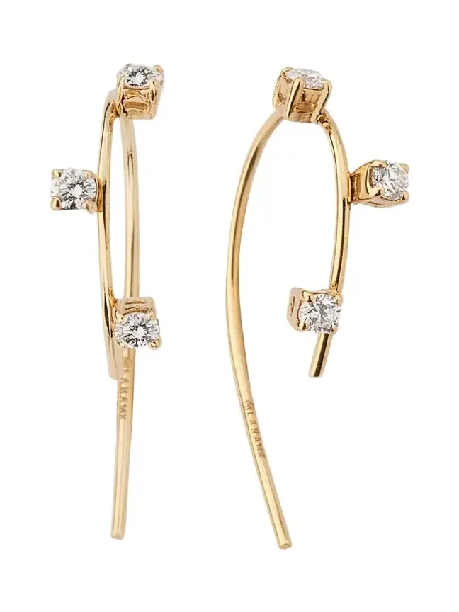 14K Gold Mini Solo Hooked On Hoop Earrings