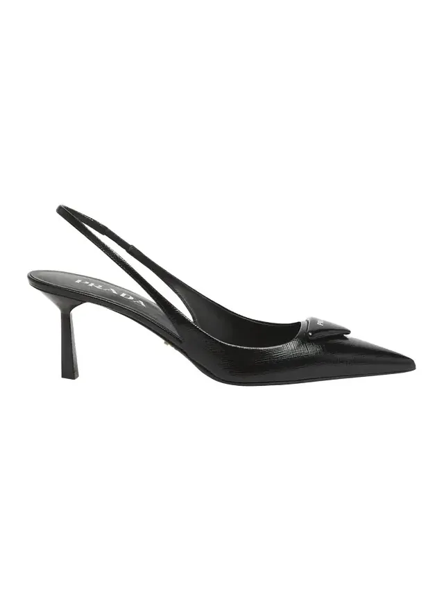 Vernice Leather Slingback Pumps Vernice Leather Slingback Pumps
