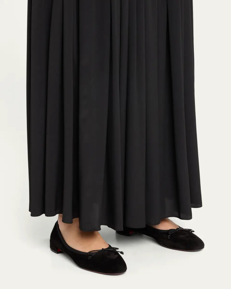 Christian Louboutin Sweetie Jane Suede Bow Ballerina Flats | Thumbnail 12