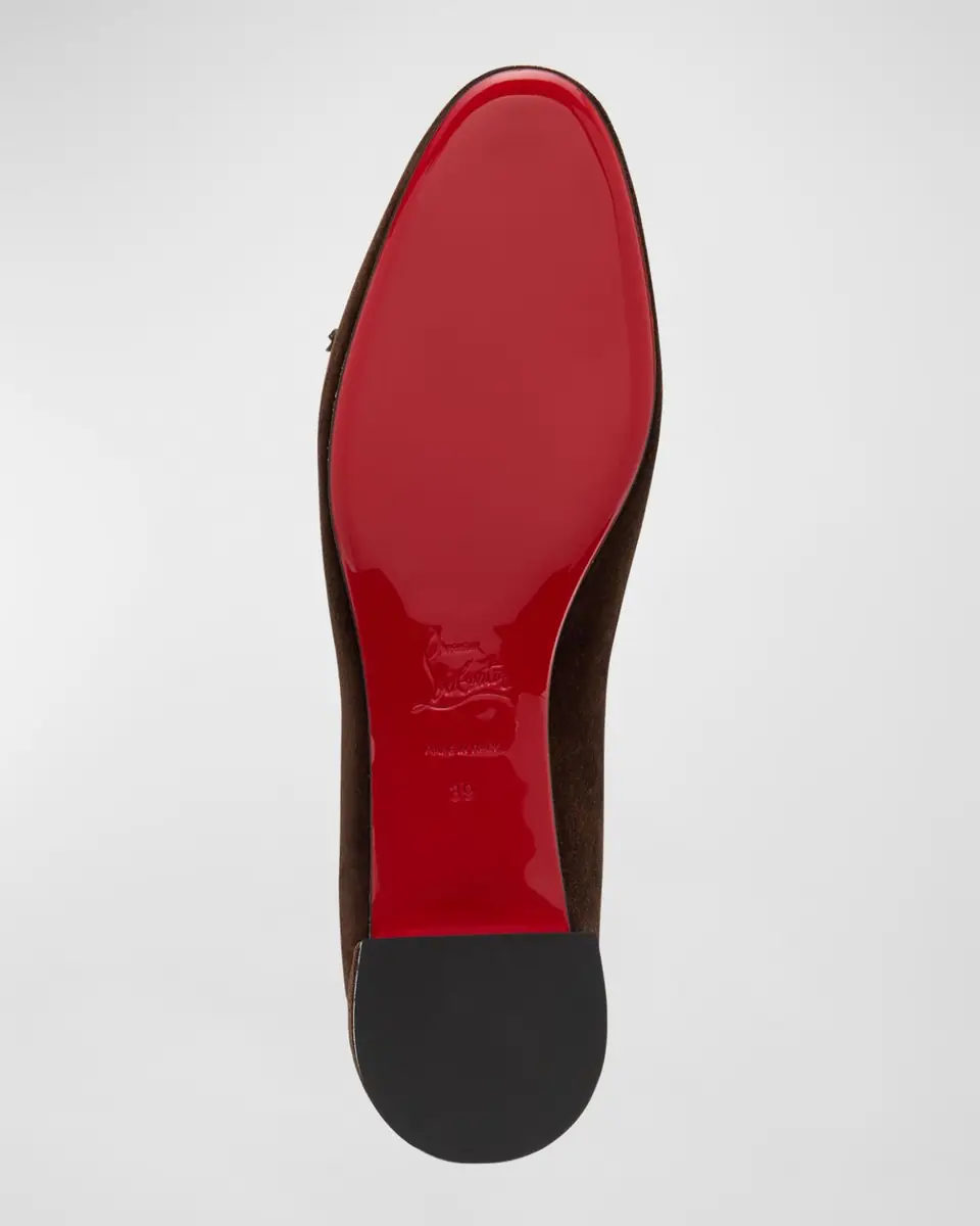 Christian Louboutin Sweetie Jane Suede Bow Ballerina Flats | Thumbnail 25
