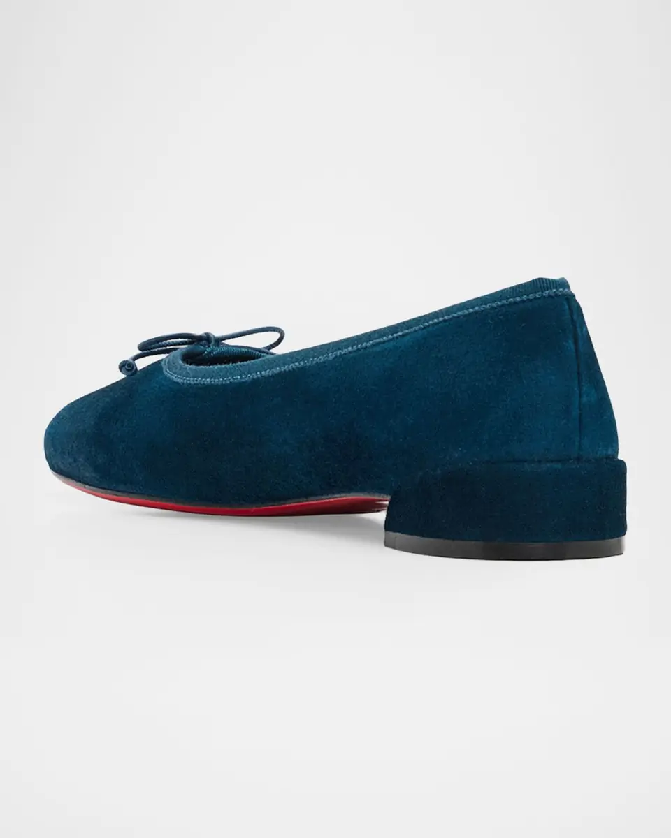 Christian Louboutin Sweetie Jane Suede Bow Ballerina Flats | Thumbnail 28