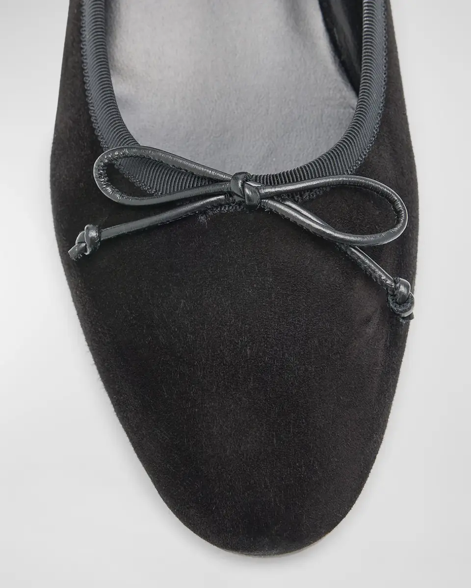 Christian Louboutin Sweetie Jane Suede Bow Ballerina Flats | Thumbnail 5