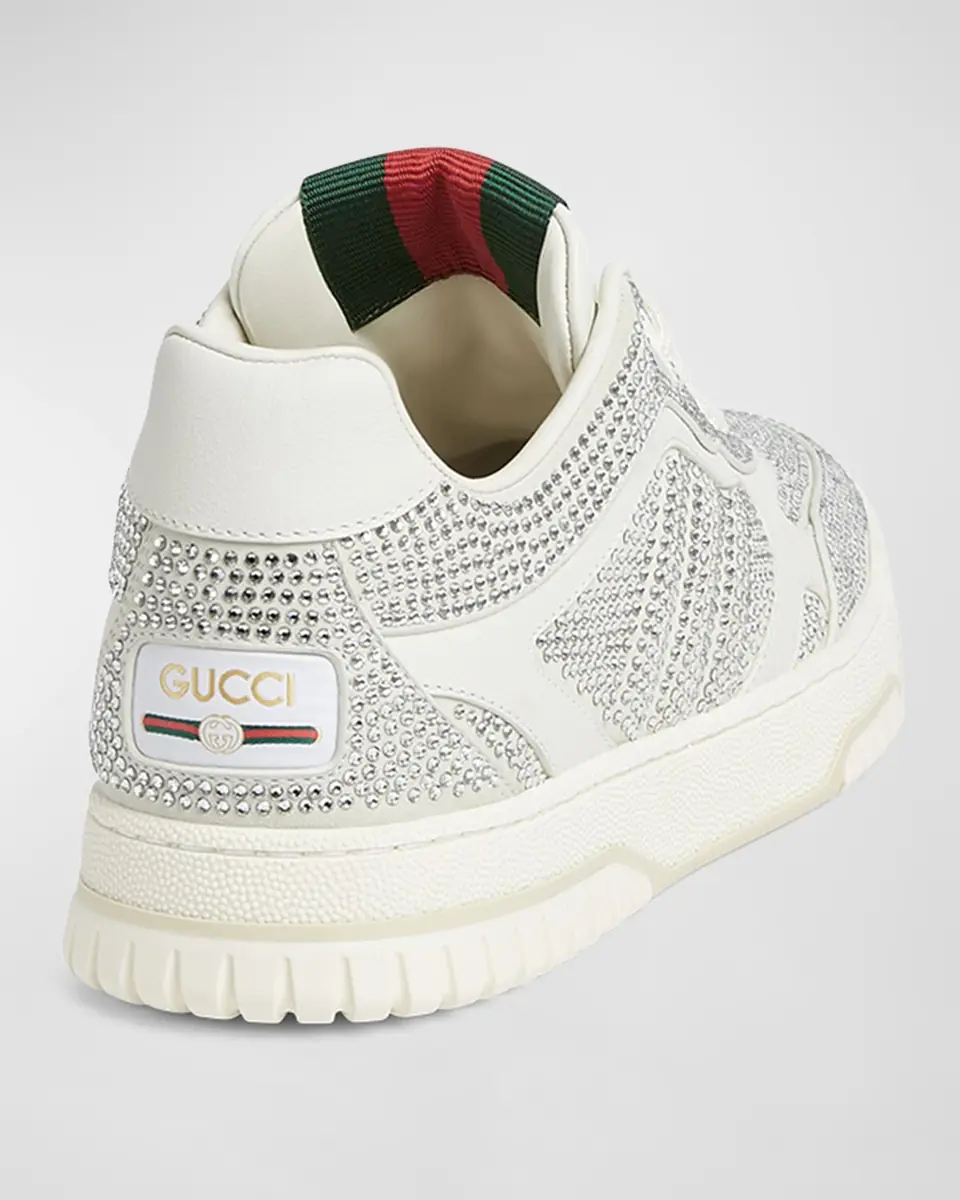 Gucci Crystal Web Low-Top Sneakers | Thumbnail 2