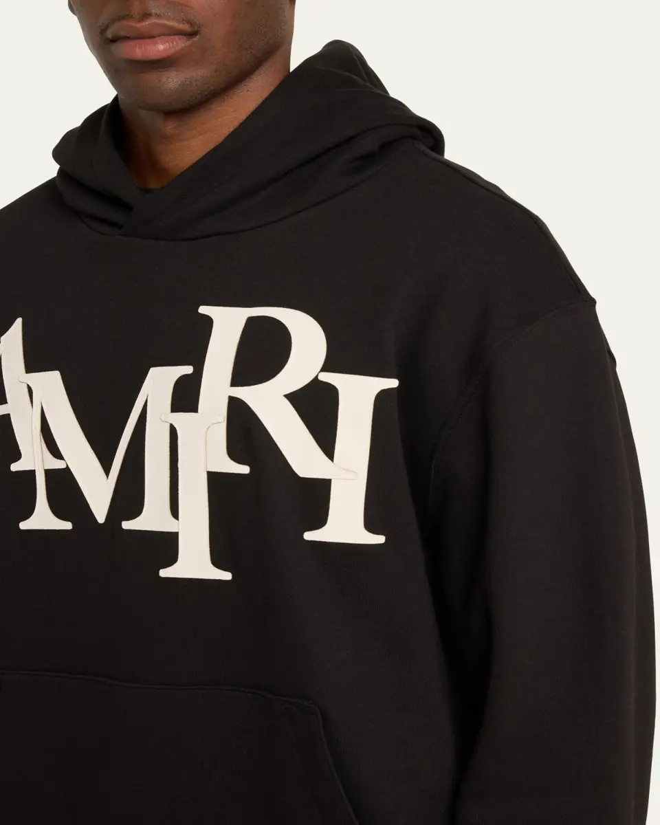 AMIRI Men's Staggered Logo Hoodie | Thumbnail 5