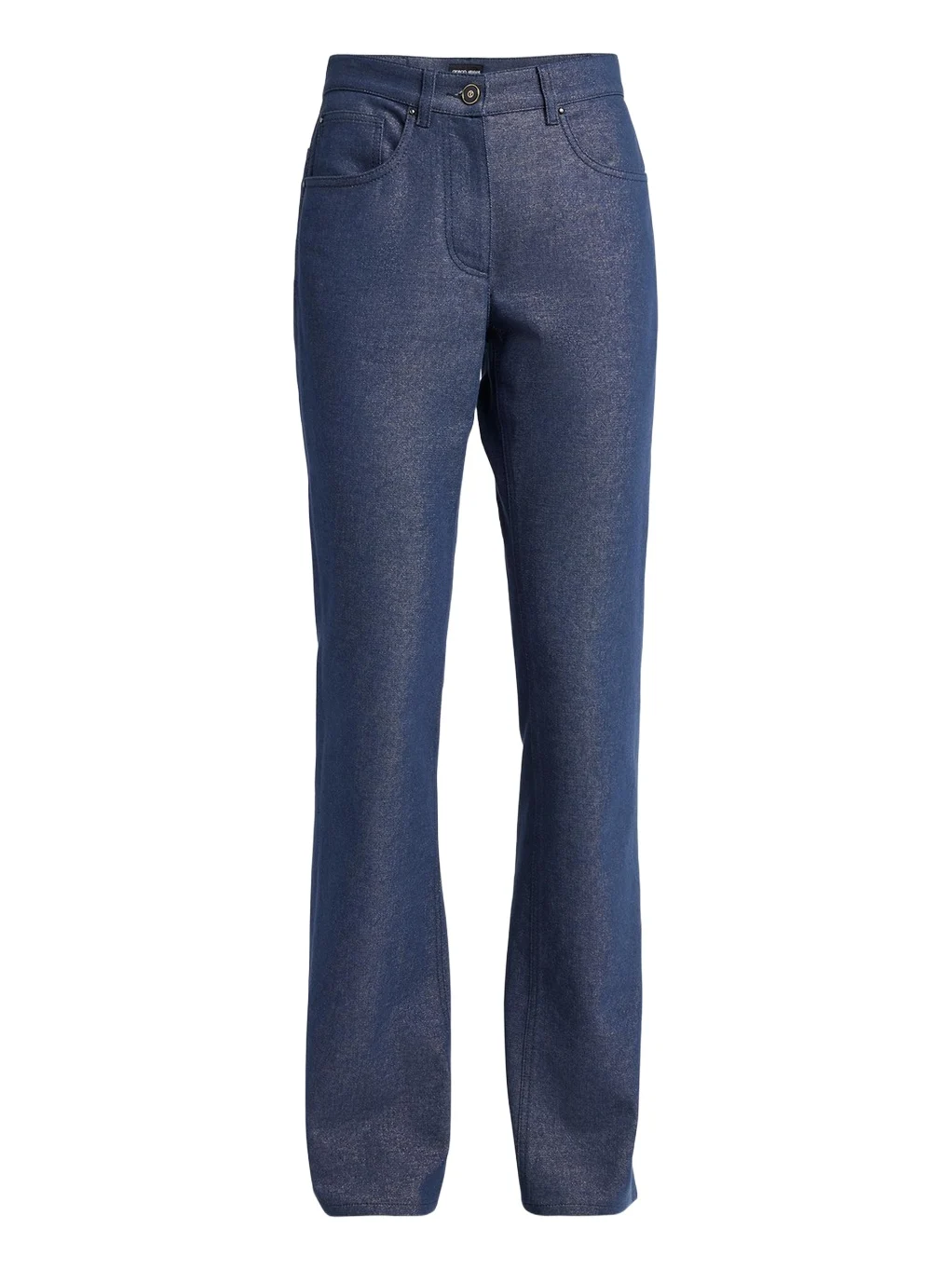 Giorgio Armani Bootleg Denim Jeans with Logo Embroidery