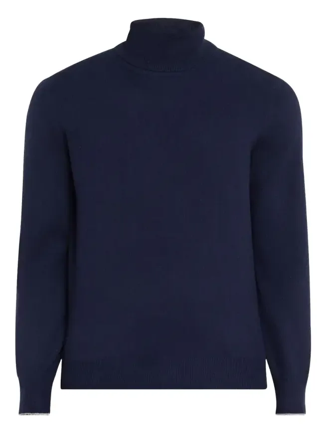 Men's Solid Cashmere Turtleneck Men's Solid Cashmere Turtleneck